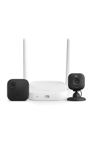 Image of Blink Outdoor XR+ and Mini 2K+ - Extended range wireless Outdoor 4 camera and plug-in 2K indoor camera. Sync Module XR+ included - 2 camera system