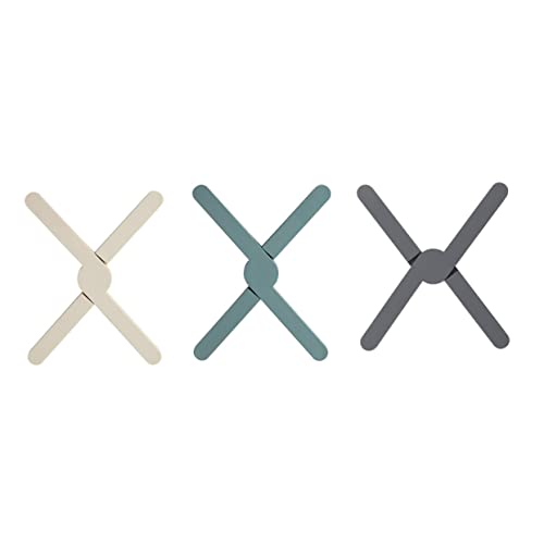 ABOOFAN 3pcs Insulation Pads Tea Tips Kitchen Trivets Hot Dishes Fold Table Mat Trivets for Hot Dishes Thick Insulated Hotpot Tabletop Potholder Mats Dining Protective Dish Mat