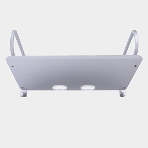 Soporte de proyector extensible para montaje en pared, estante de aleación de aluminio, color negro, 40 cm miniatura 4