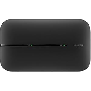 HUAWEI 4G Mobile WiFi 3-Mobile WiFi 4G LTE(CAT7+)Access Point, Download-Geschwindigkeit bis zu 300 Mbps, 1500 mAh Wiederaufladbarer Akku, Keine Konfiguration erforderlich, Schwarz, One Size, 51071URW