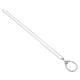 Pendentif collier loupe: doté d'un design de chaîne de bijoux, il a un look à la mode et esthétique, le rendant compatible avec les tenues de les jours, loupe à bijoux