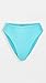 PQ Swim Womens Hillary High Waist Bikini Swim Bottom Separates Blue S