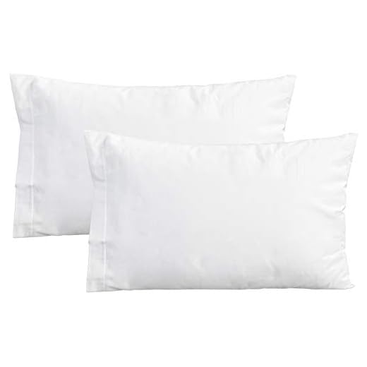 Iride by Perlarara Lot 2 taies d’oreiller pour oreiller de berceau d’enfant, 100 % pur coton, 40 x 60 cm, lavable Blanc