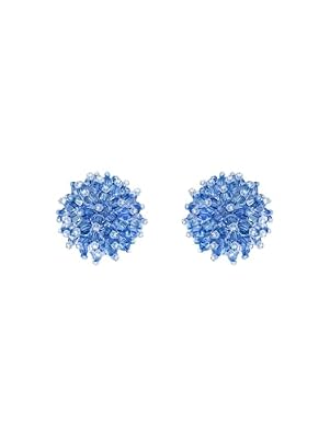 Oscar de la Renta, Beaded Cluster Earrings
