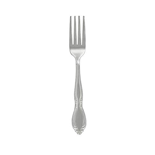 RiverRidge Rose Flatware Set 46 Piece Silverware - Elegant Utensils Set with Serving Pieces, Heavy Gauge Stainless Steel, Mirror Finish - Dishwasher Safe Cutlery for Daily Use & Special Occasions
