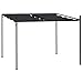 vidaXL Pavillon mit Ausziehbarem Dach Pergola Sonnenschutz Gartenzelt Gartenpavillion Überdachung Terrasse Garten 300x300x233cm Anthrazit