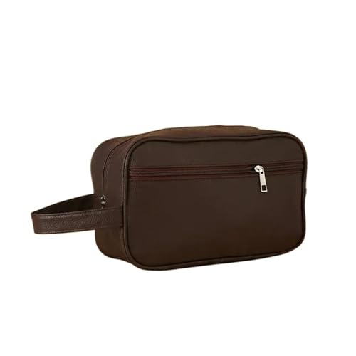 Sac de maquillage homme pour voyage | Organisateur cosmétiques marron