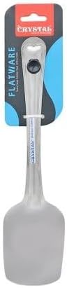 Crystal Large Stainless Steel Spatula Silver
