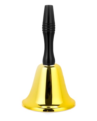 VABNEER Handglocke Glocke Bell Tischglocke für Zuhause, Klassenzimmer, Schule & Weihnachten