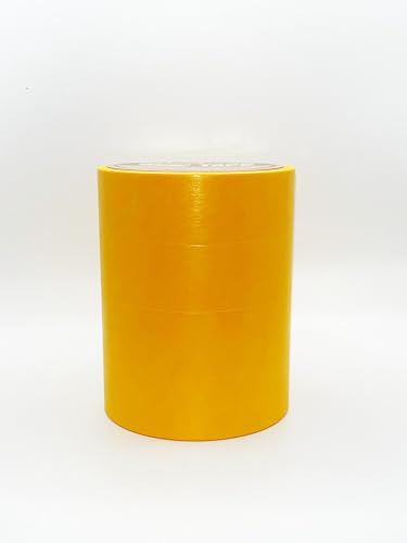 Image of Lion-Pro Painter's Masking Tape, 2 Inch Wide (2 in. x 55 Yds), Professional-Grade, High Adhesion, Ideal for Multi-Surface Use, 4 Rolls (4, Chrome Yellow, 2 INCH)