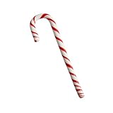 Kosta Boda Polka Crystal Glass Candy Cane Swizzle Stick - Red Stripe