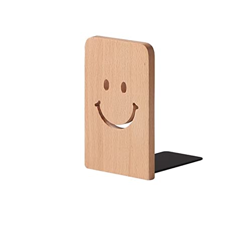 Clasificadores de archivos, soporte de madera para libros, antideslizante, sujetalibros, soporte para estantes para estudiantes (color: 2) (2)
