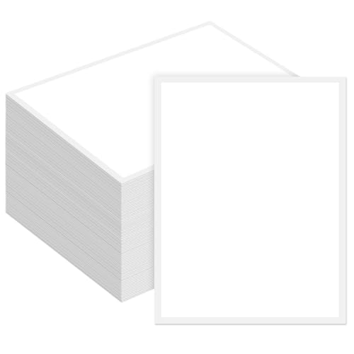 Maitys 100 Pcs Outdoor Window Stickers for Car Dealers 8.5' x 11' Plain White...