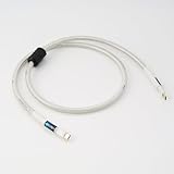 【川木】 ハイエンド USB Type-C to C ケーブル オーディオ專用 DAC内蔵アンプ/デコーダー 接続用 銀メッキ単結晶銅 採用 高速伝送 ノイズ低減 OTG対応 高純度導体 デジタル信号伝送 PC Hi-Fi/スマホ 【M78】