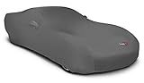 Coverking Compatible for Moda Stretch Gray Car Cover for C5 Corvette 1997-04 W/Drawstring Bag and Color Logo on Car Cover