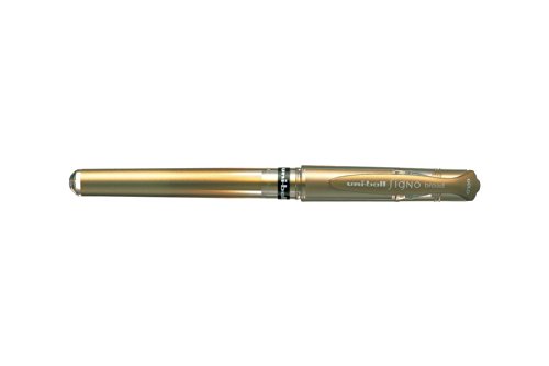 Uni-Ball Signo Broad UM153 Or le lot de 12 rollers gel pour papier noir