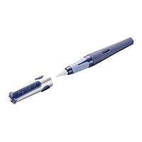Pelikan Pelikano - Penna Stilografica Blu - Pennino M In Acciaio - Per Destrorsi - Con Cartuccia Cancellabile