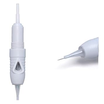 5Pcs 3R Permanent Makeup Disposable Stainless Steel Cartridge Needles Microblading Eyebrow Tattoo Needles for Charmant Machine(8mm Diameter)