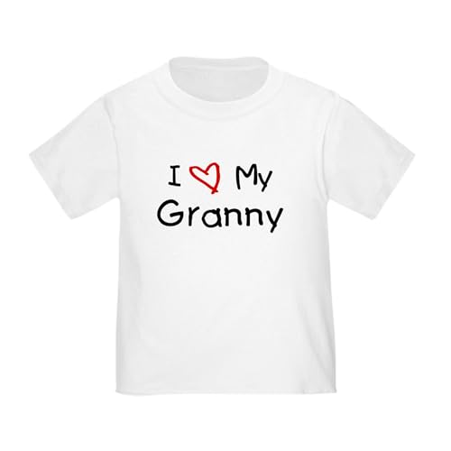 CafePress I Love My Granny Toddler T Shirt Toddler Graphic Tee, 100% Cotton White