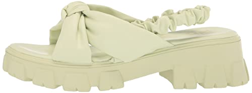 Yoki Women's Platform Sandal Wedge, Lime, 6 #TOP7