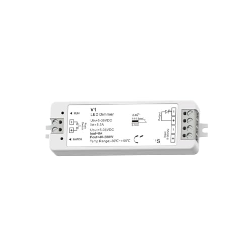 Regulador de tira de luz LED con control de 4 zonas y salida estable de corriente continua