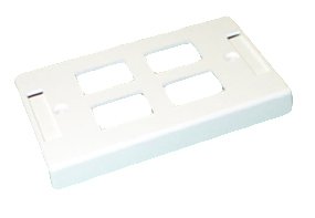 625B17F-4 AMO Face Plate 4 Port (10p/per Bag)