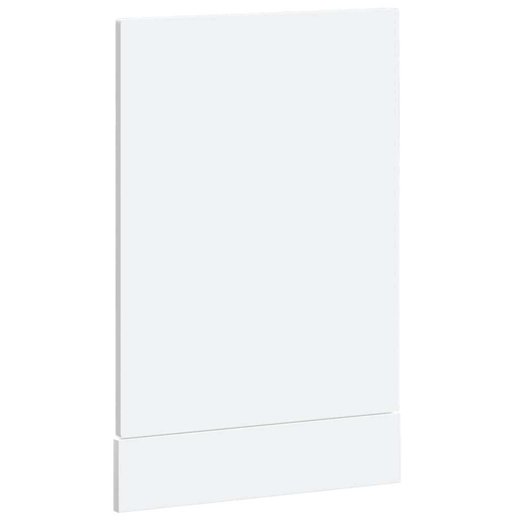 Geschirrspülerblende Porto Weiß Holzwerkstoff 45 x 1,5 x 57 cm Türplatte für Küchenschrank Spülmaschine Schutz mit zeitlosem Design für Stauraum und Küchenorganisation