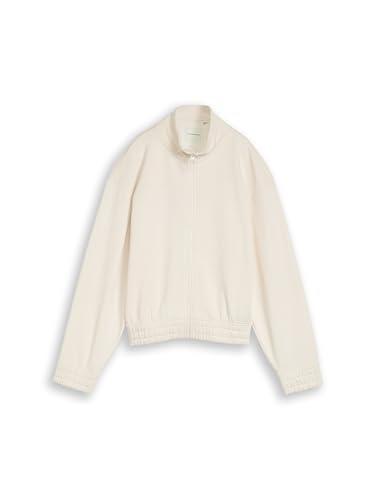 Sweat à capuche Tom Tailor fille en maille douce Gardenia White confection haut de gamme