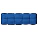 vidaXL Coussin de Canapé de Jardin Coussin de Dossier Coussin de Meubles d'Extérieur Ensemble de Salon Bleu Royal 120x40x10 cm Tissu