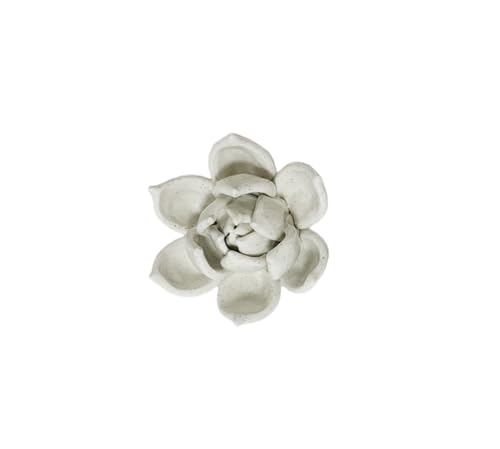 Image of Ceramic Flower Wall Art Decor, Artificial Flower Wall Sculpture,Handmade Ceramic Flowers for Home,Hallway,Living Room, Kitchen,Bathroom (Spotted Color,Succulent Plants, 2.76 inch)