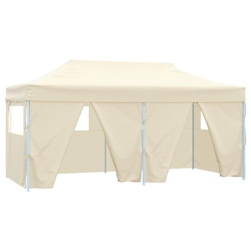 Genérico Carpa Plegable Profesional con 4 Paredes Acero Color Crema 3x6m,Casa y jardín,Jardín,Artículos de Exterior,Estructuras de Exteriores,Carpas y cenadores,48866