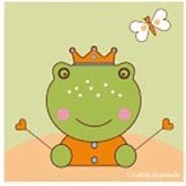 Cadre pour chambre enfant grenouille idée cadeau de naissance