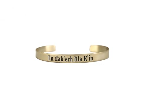 Bracelet Maya en Or 14k : manchette ouverte gravée de haute joaillerie