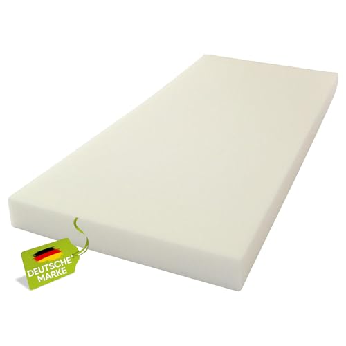 homesti Schaumstoffplatte in 90 x 40 x 6 cm, mittlere Härte, Schaumstoffmatte zuschneidbar, als Sitzpolster, Matratzen, DIY Projekte, Paletten
