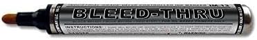 IM-13 Bleed-Thru Marker For Oil Based Primers, Double-Sided Tip, Black Color (Pack of 12)