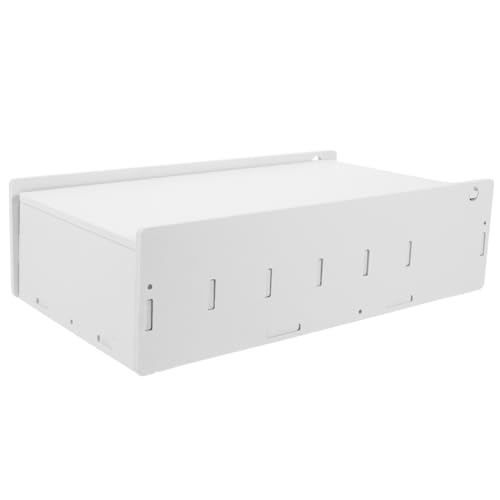 Angoily Storage Organizer for Office Decorative Boxes Lids Multi-Grid Display Box Receipt Holder