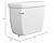 PROFLO PF5112UHEWH PROFLO PF5112UHE Jerrit Toilet Tank Only - Less Seat