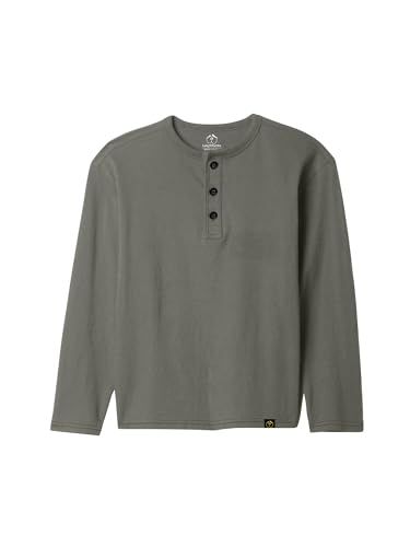Image of LAZYCHUNKS T-Shirt for Men|Plain Henley Full Sleeve T Shirt|Cotton Blend T Shirt for Men|Men's T-Shirt|Tshirt for Men Stylish|T-Shirts for Men Regular Fit.