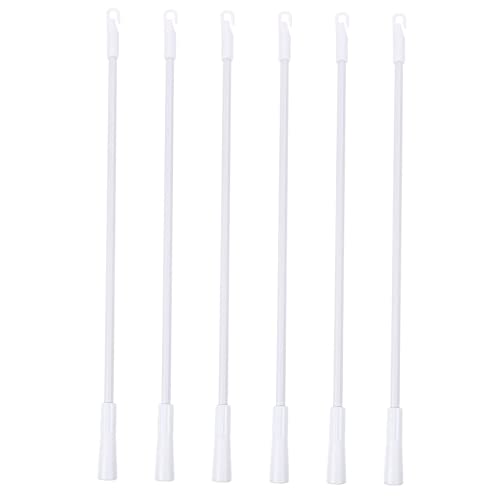 TOYZFRIENDY 6 Stück Teiliges Set Aluminium Jalousie Drehstab Ersatzstab Transparent Glatt Verarbeitet Zubehör für Fensterjalousien Einfache Montage und Langlebig