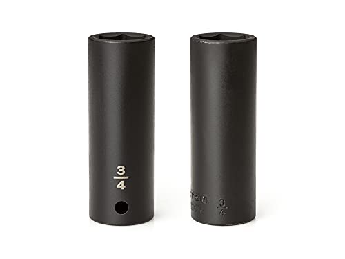 Tekton 1/2 Inch Drive Deep 6-Point Impact Socket Set, 17-Piece (5/16-1-1/4 In.) | Sid92305 #TOP2