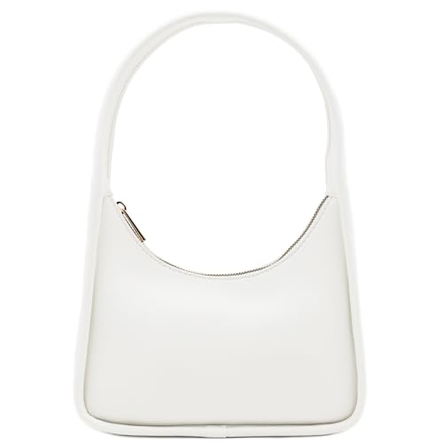 Image of Small Minimalist Shoulder Bag for Women, Faux Leather Underarm Purse, Chic Top Handle Handbag for Everyday