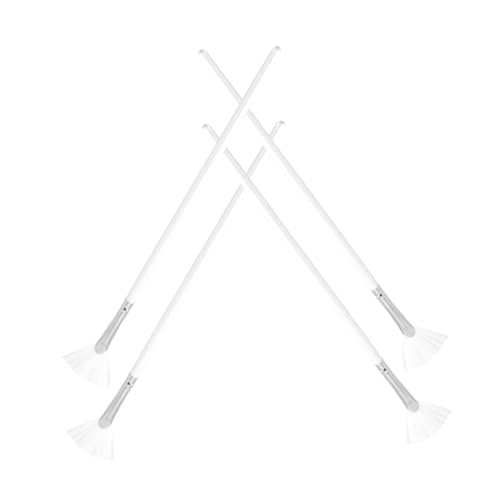 IWOWHERO Facial Mask Brush Set 4pcs Fan Shaped Brushes for Mud Mask Serum Highlighter Gentle on Skin