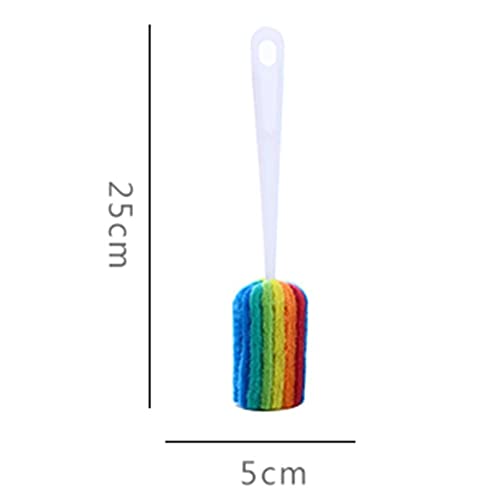 Image of gofidin 4PCS Cleaning Bottle Washer Coffee Cup Cleaning Colorful Sponge Cleaner Cup Washing Brush Long Bottle Brush
