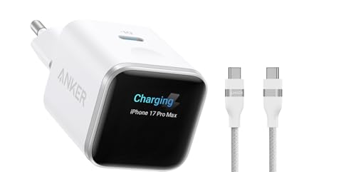 Anker Câble USB-C 240W Tressé et Chargeur USB C 45W bloc alimentation rapide pour smartphone