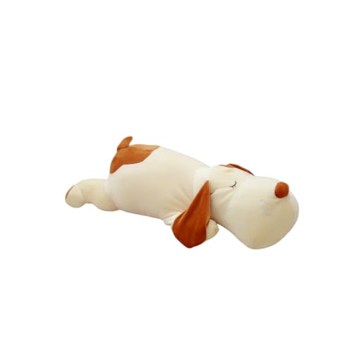 OUKEYI Sleep Dog - Almohada de peluche para abrazar, muy suave, diseño de animales de peluche, color gris, 21 pulgadas