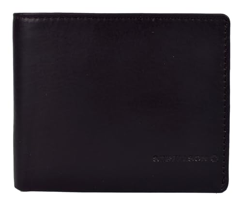 Porte-monnaie Strellson Brick Lane Myles anti-piratage : cuir 11 cm et blocage RFID complet