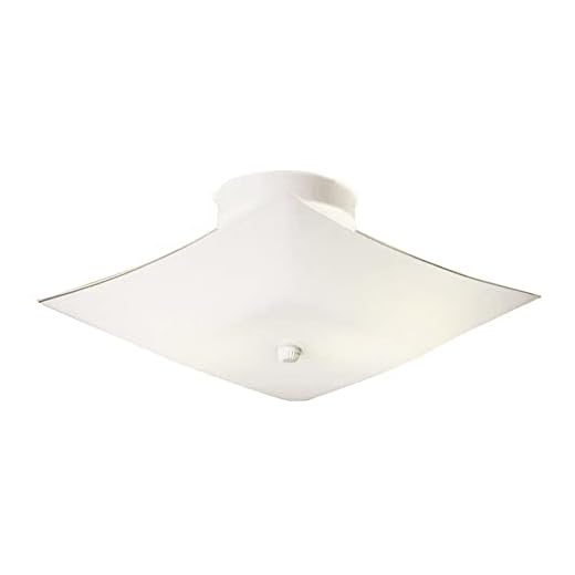 Design House 501338 2 Light Ceiling Light, White, 11.25"