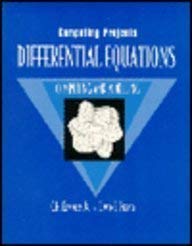 Paperback Differential Equations Computer Projects Book