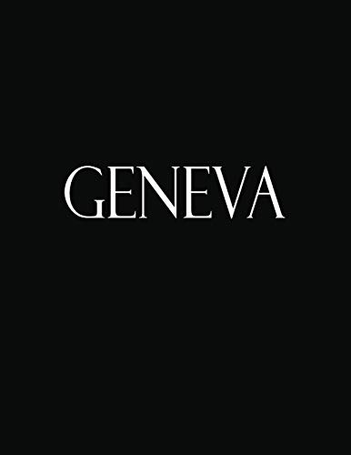 Geneva: Black and White Decorative Book to Stack Together on Coffee Tables, Bookshelves and Interior Design | Add Bookish Charm Decor to Your Home | ... Your unique Fashion Design style | Geneva