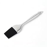 CIYODO Ölpinsel aus Edelstahl mit Hitzebeständigem Silikonkopf 2 Größen (8 12 Zoll) Ersatzbürsten Inklusive Geeignet für Grillpartys und Campingausflüge